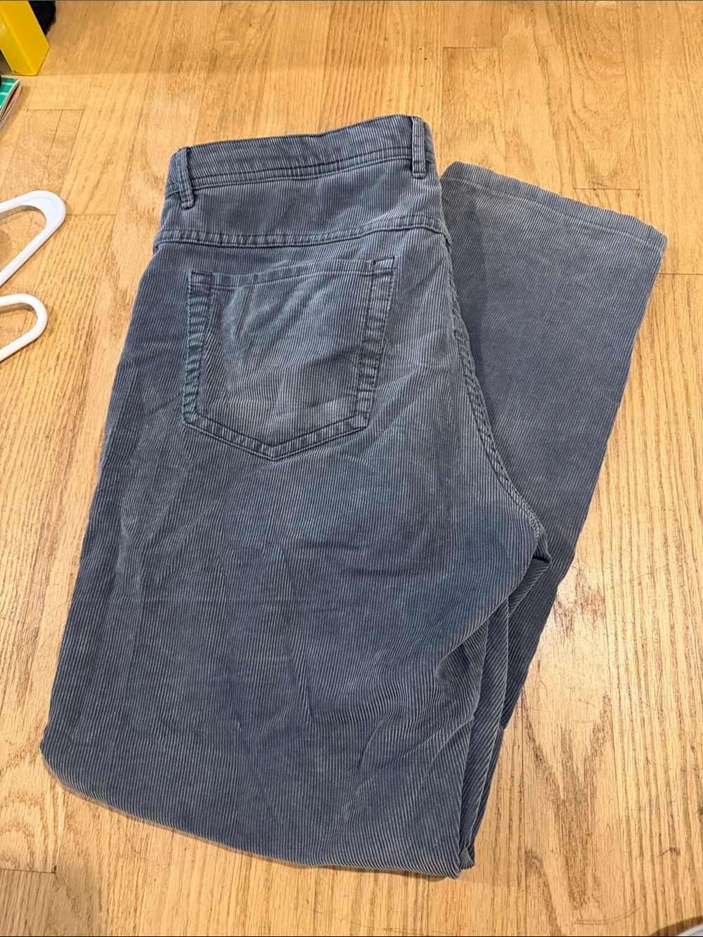 Men's Corduroy Pants in Slate Blue - Classic Straight Fit